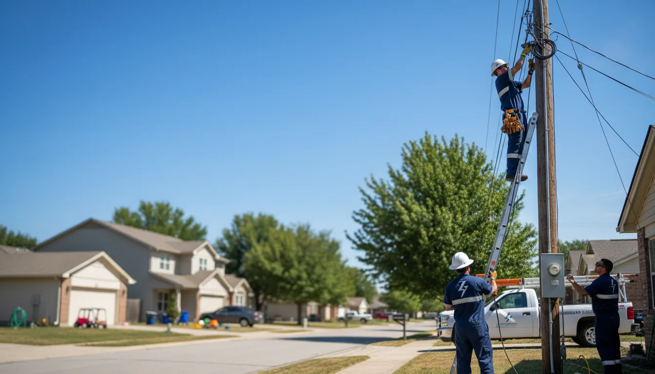 Residential electrician providing installation services in Daleville, IN
